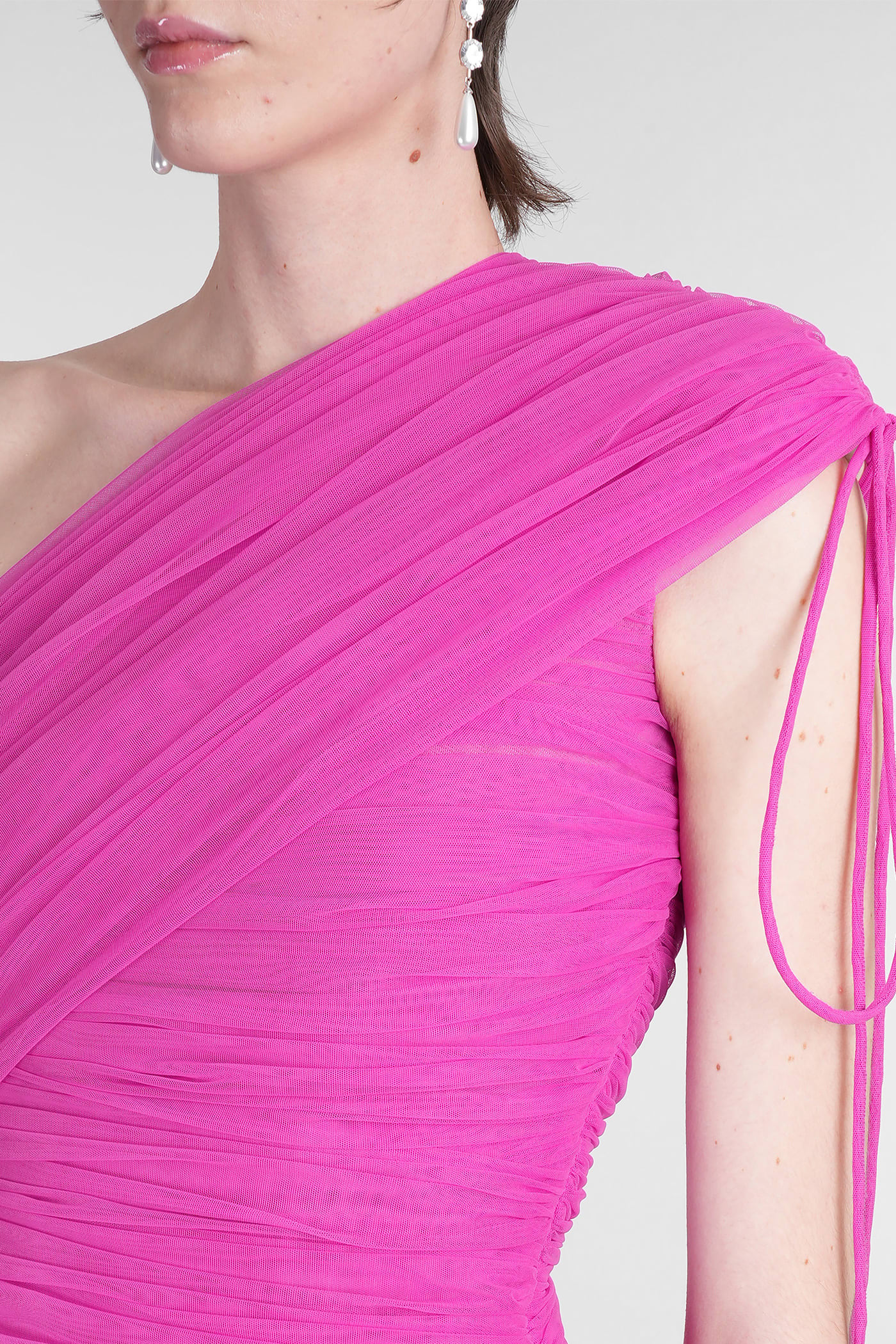 Del Core Dress Woman In Fuxia Polyester
