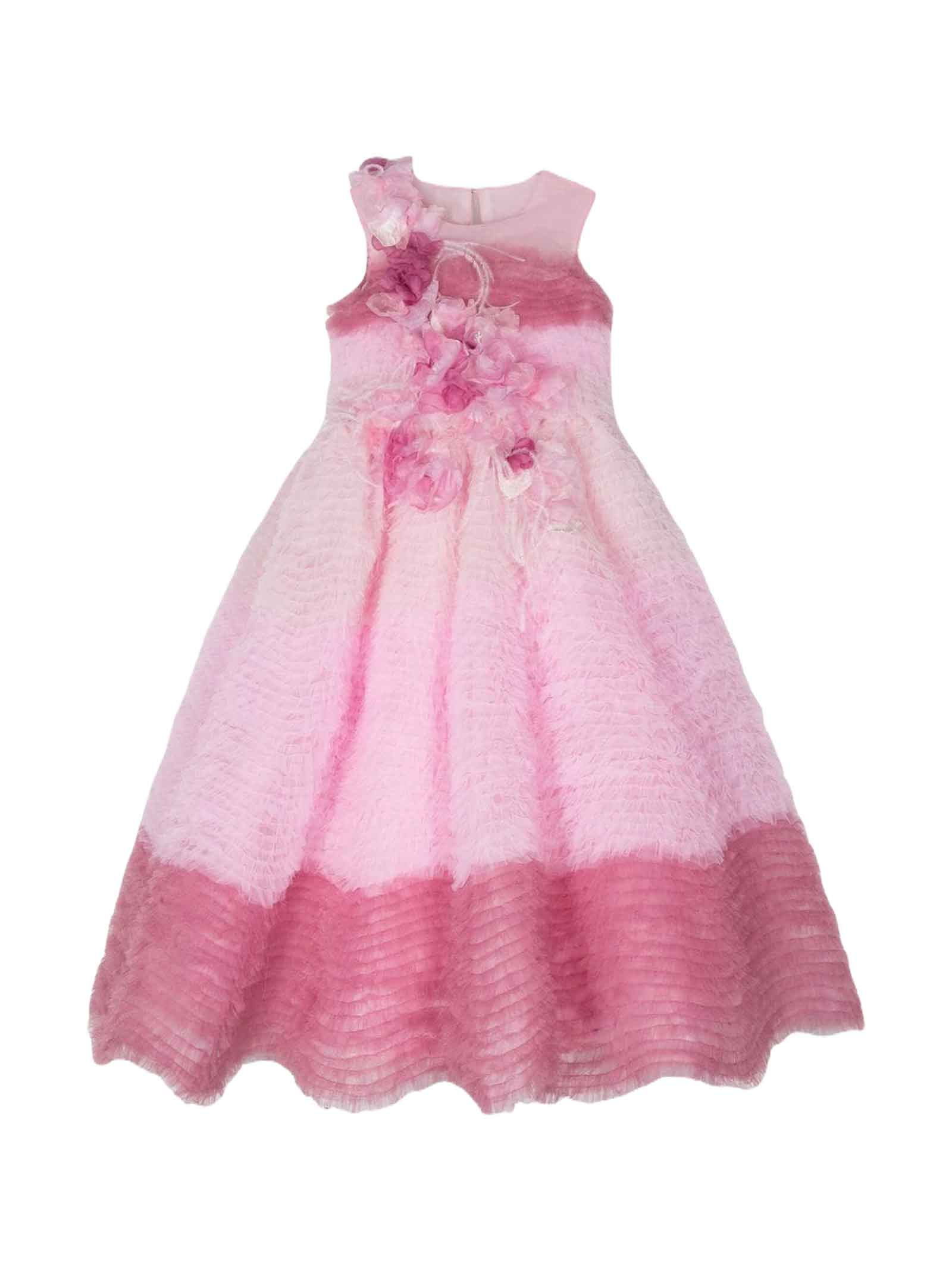Marchesa Pink Dress Girl Kids. In Rosa