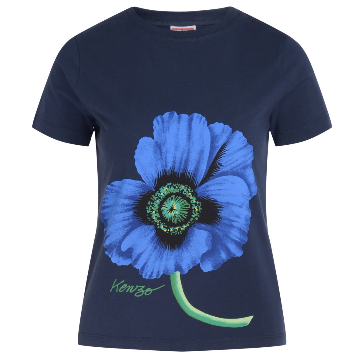 Kenzo Poppy Navy Blue T-shirt
