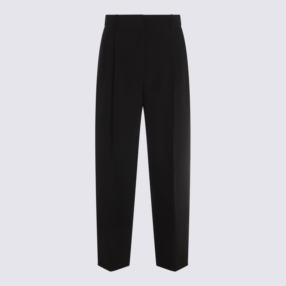 THE ROW BLACK WOOL LILAS PANTS