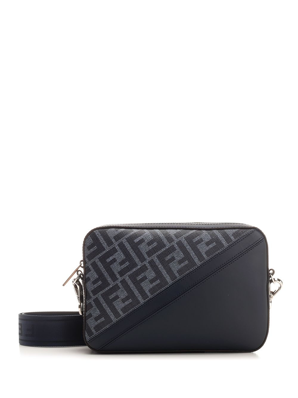 Shop Fendi Diagonal Camera Case In Blue