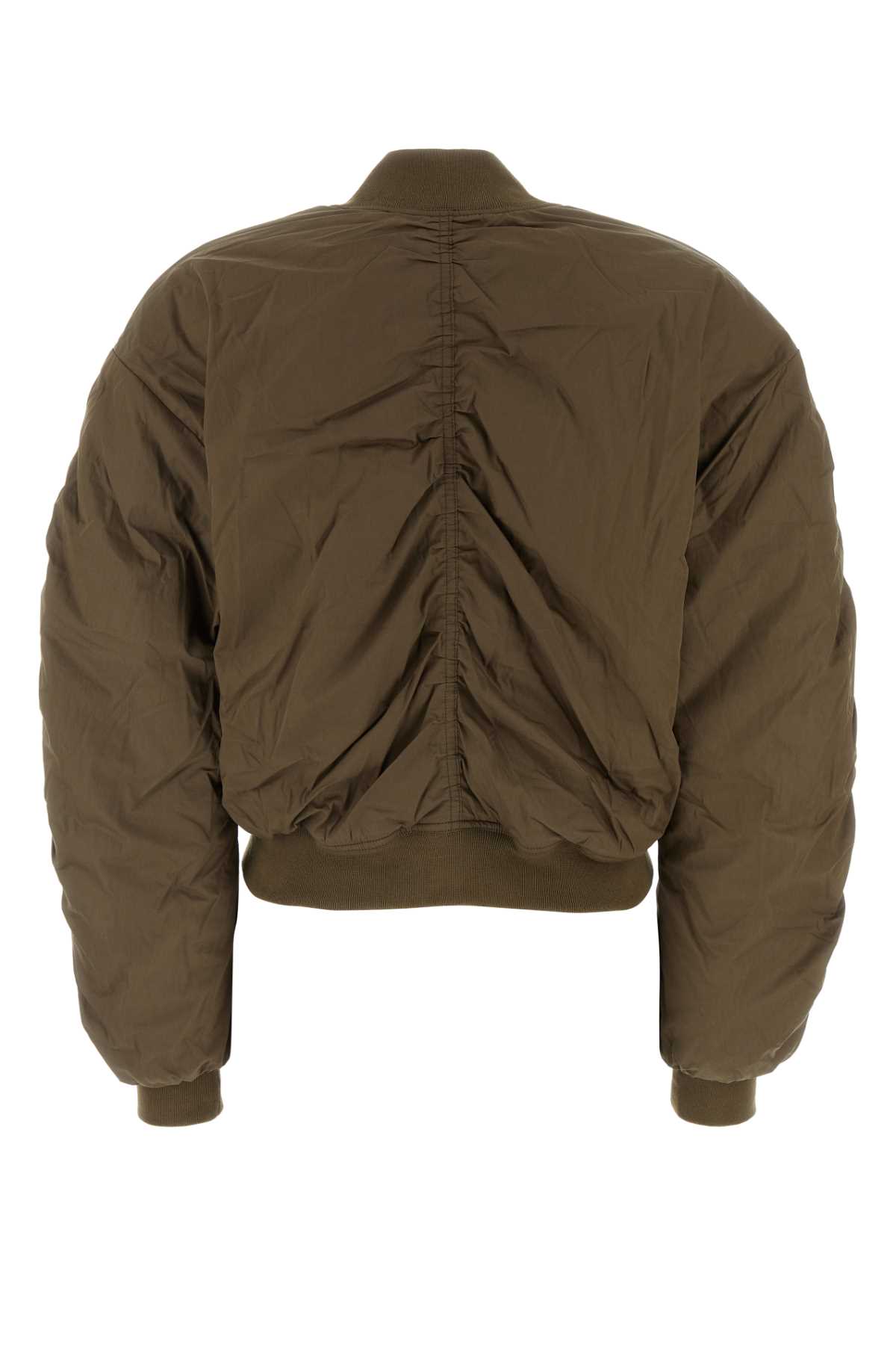 Shop Marant Etoile Army Green Cotton Blend Bessime Bomber Jacket In Khaki