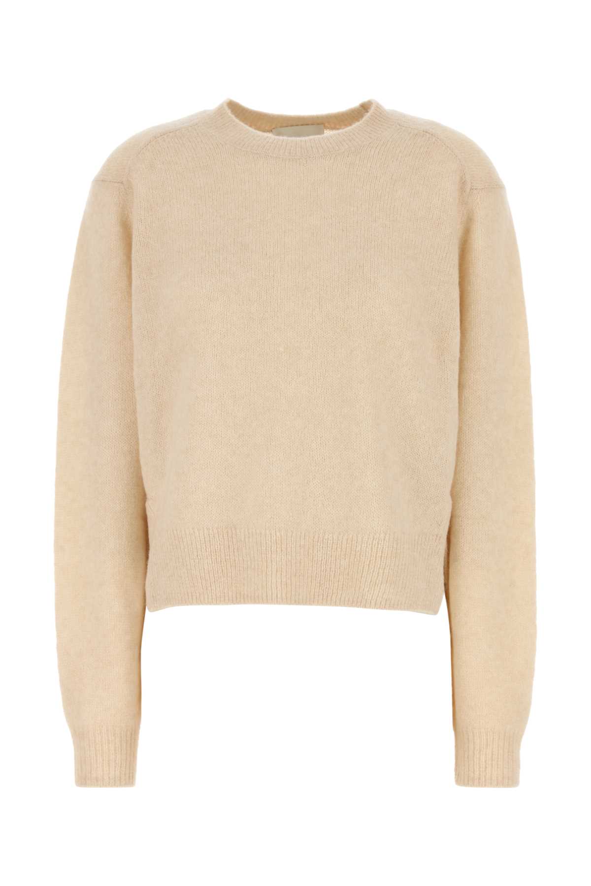 Shop Isabel Marant Beige Silk Blend Lylia Sweater