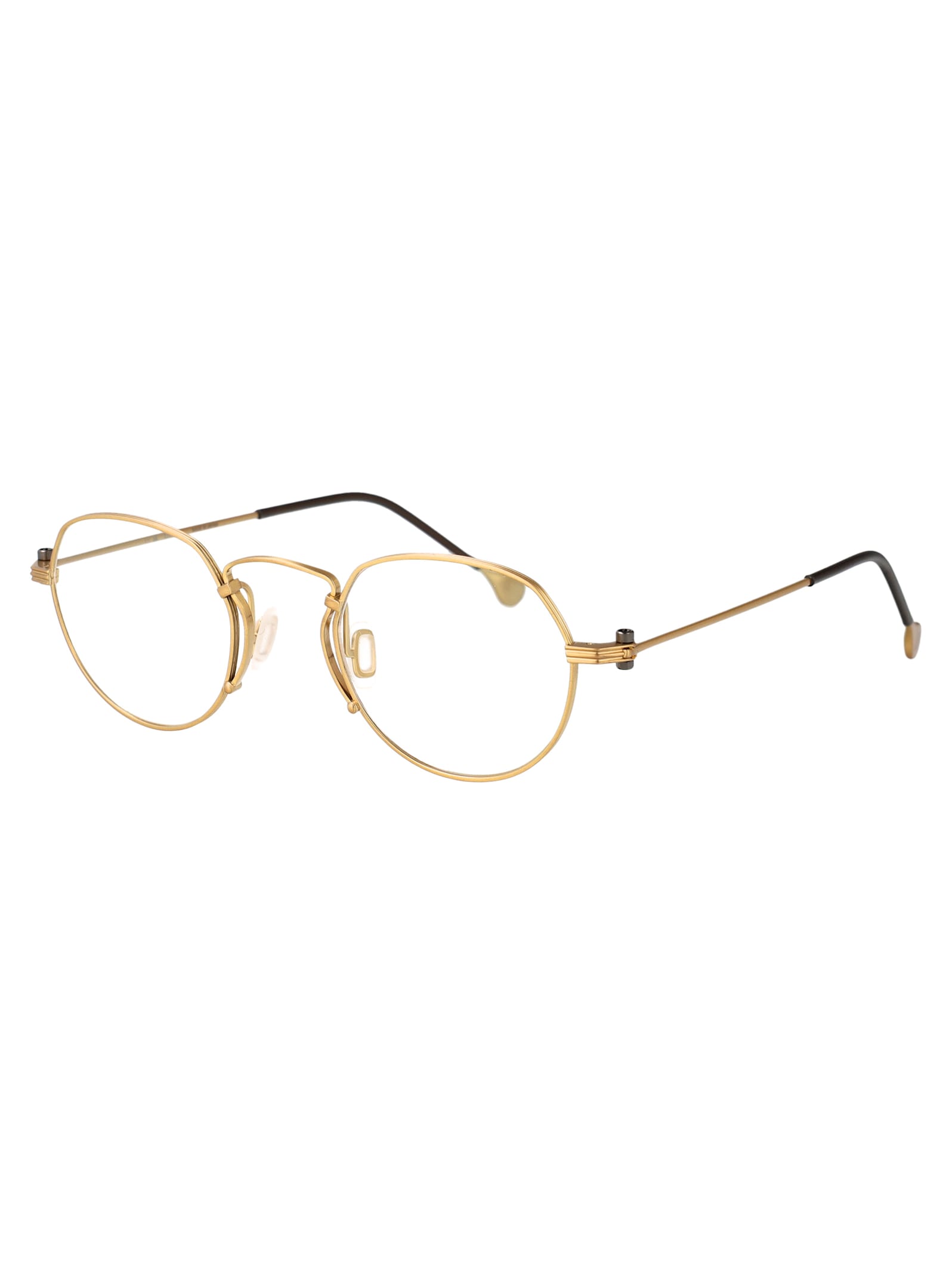 Yohji Yamamoto Look 008 Glasses In Gold
