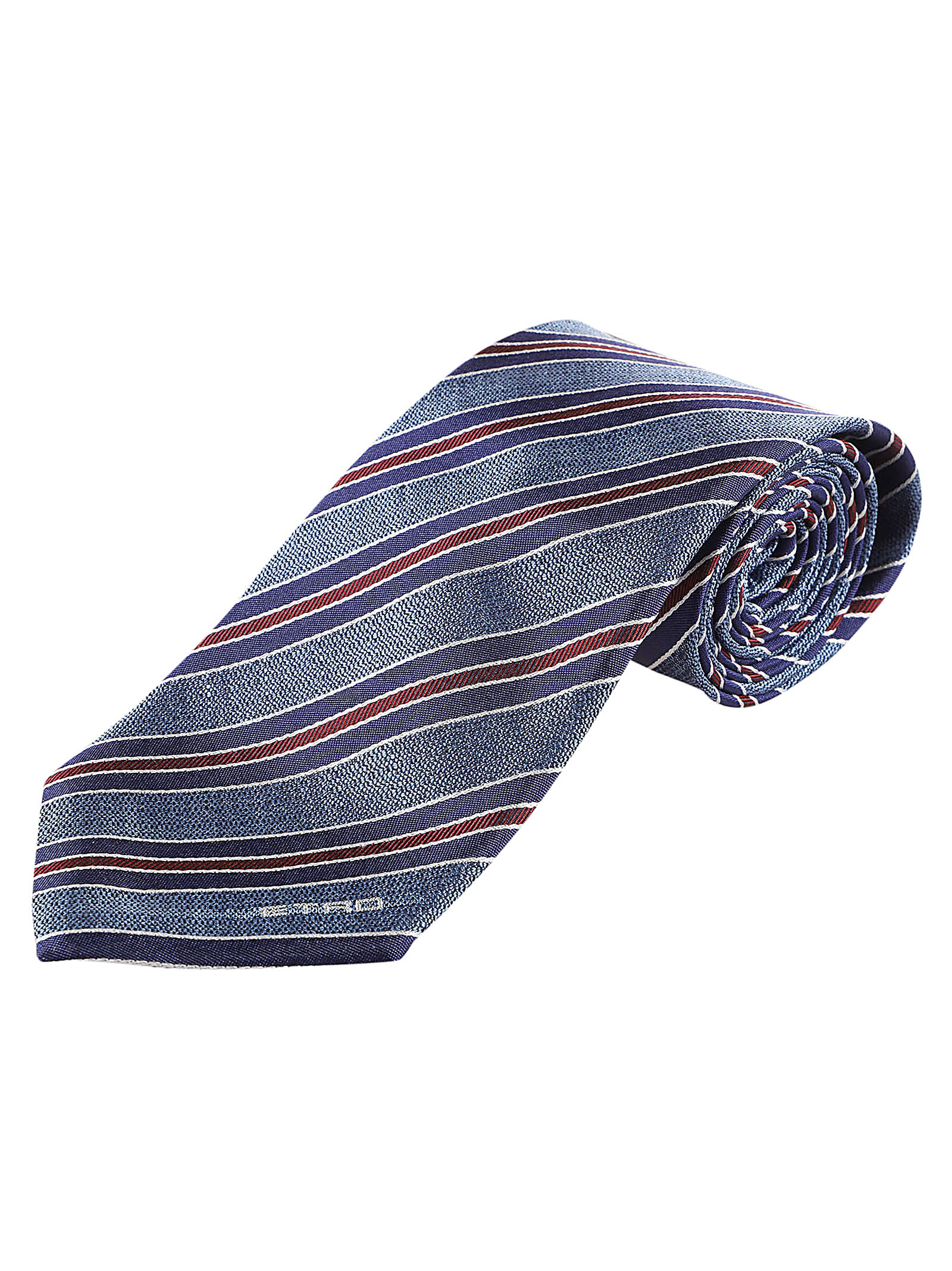 Shop Etro Tie In Azzurro Multicolore