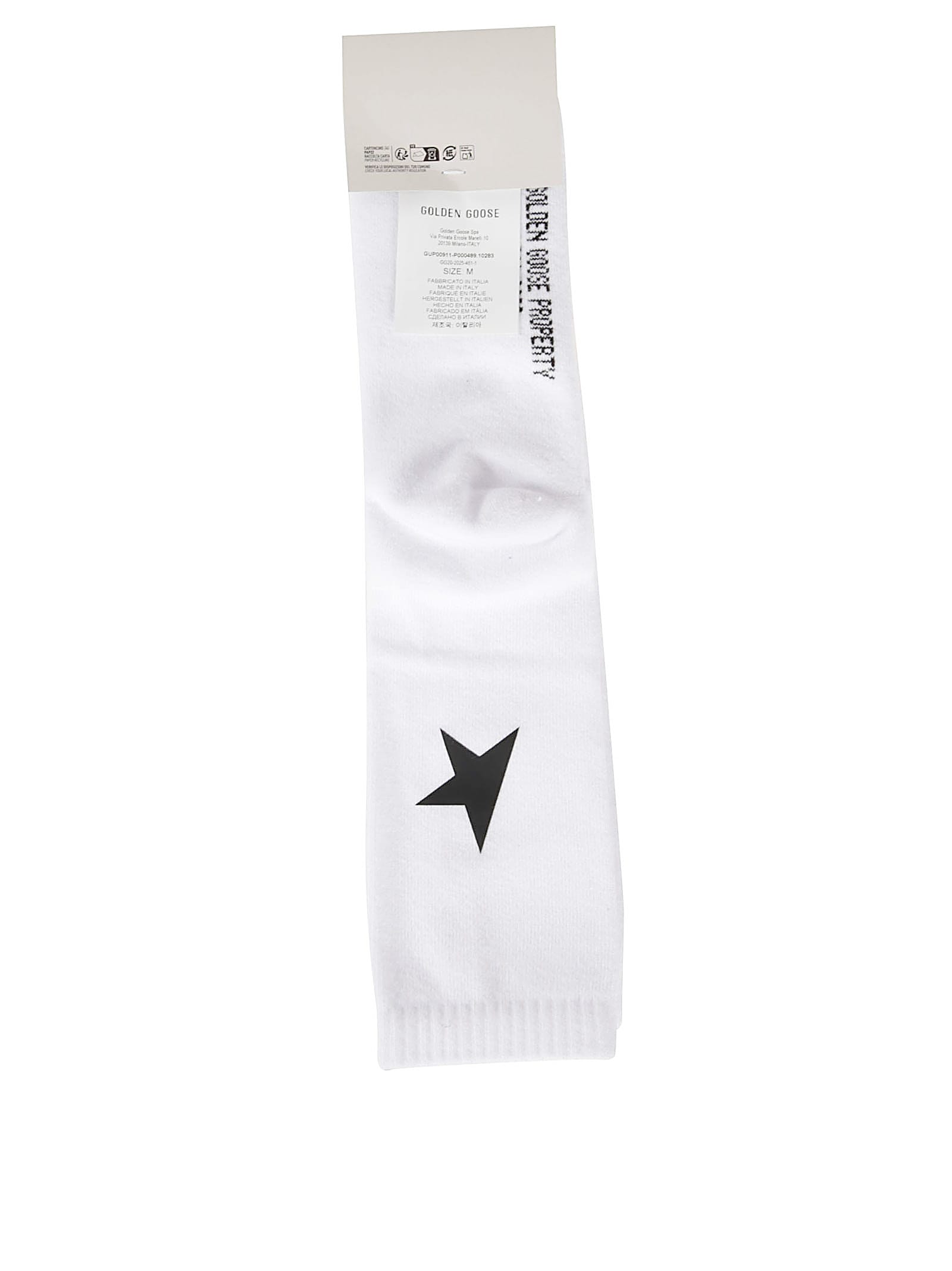 Golden Goose Ribbed Ankle Socks In White