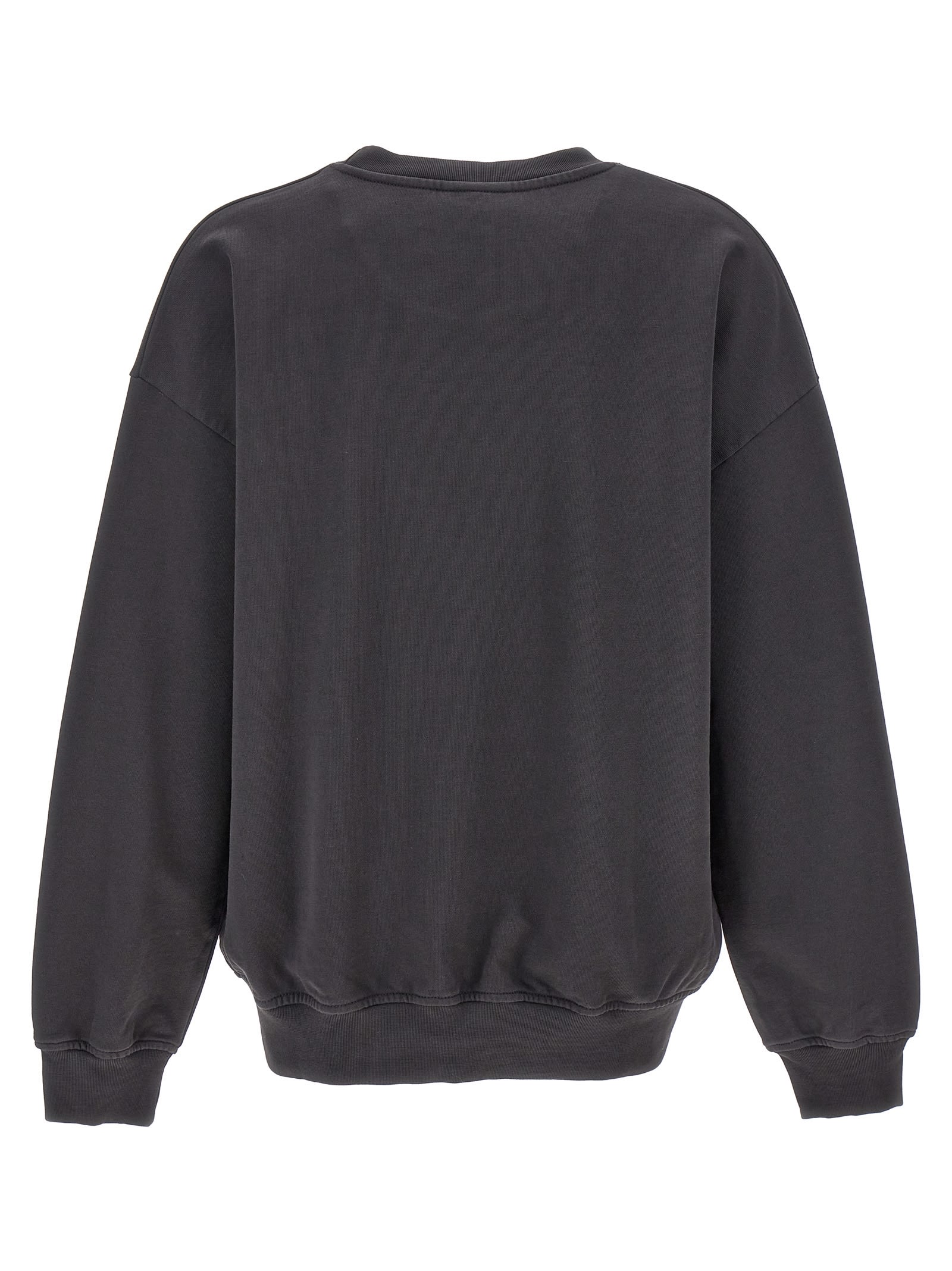 Shop Ganni Printed Sweatshirt In Gray