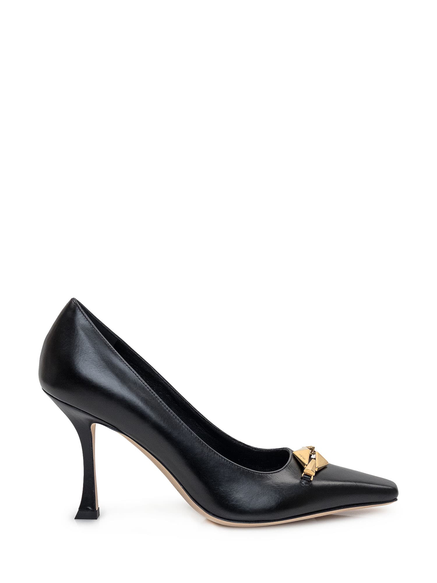 Shop Jimmy Choo Ryker Décoletté In Black/gold