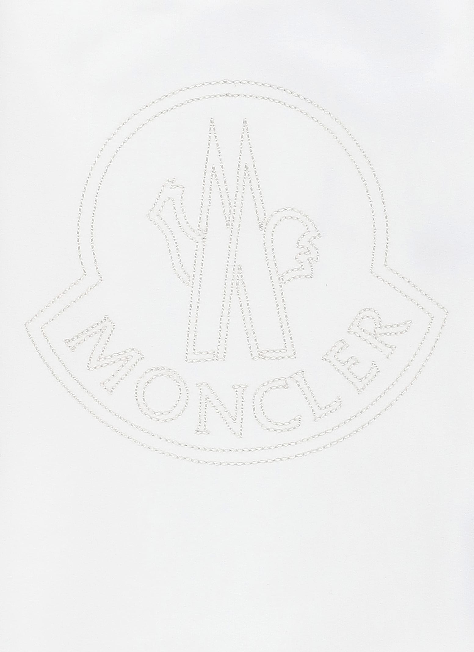 Moncler Cotton Sweatshirt In White