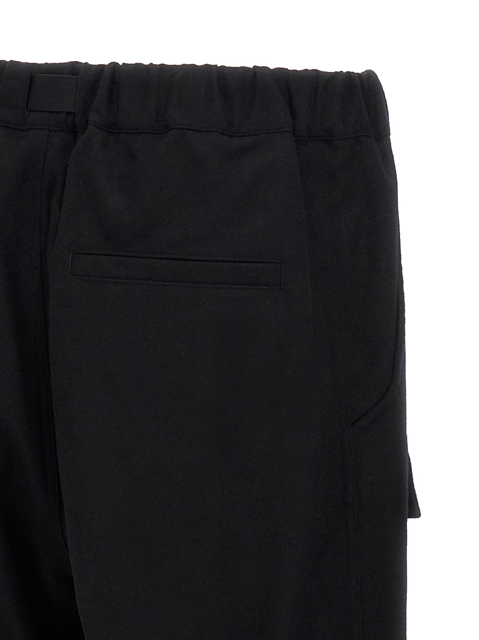 Shop Y-3 Flannel Crg Pants In Black