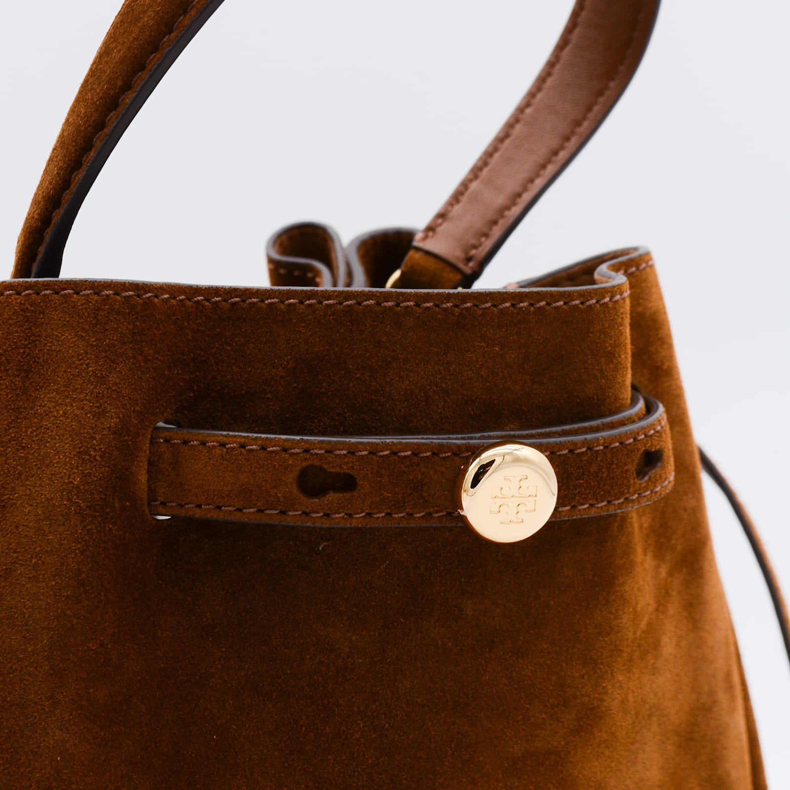 Tory Burch Brown Leather Satchel In Brown