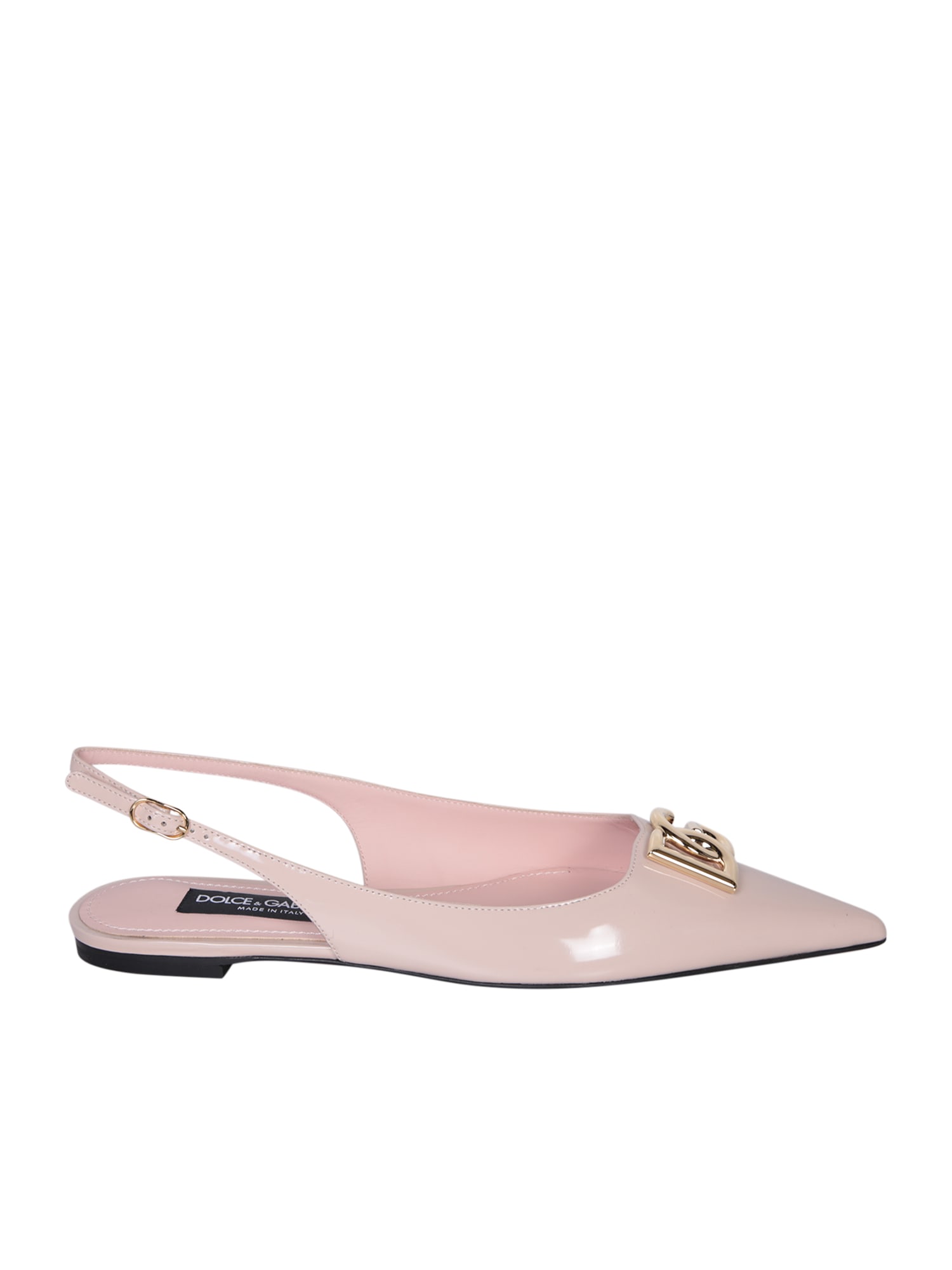 Shop Dolce & Gabbana Lollo Pink Slingback