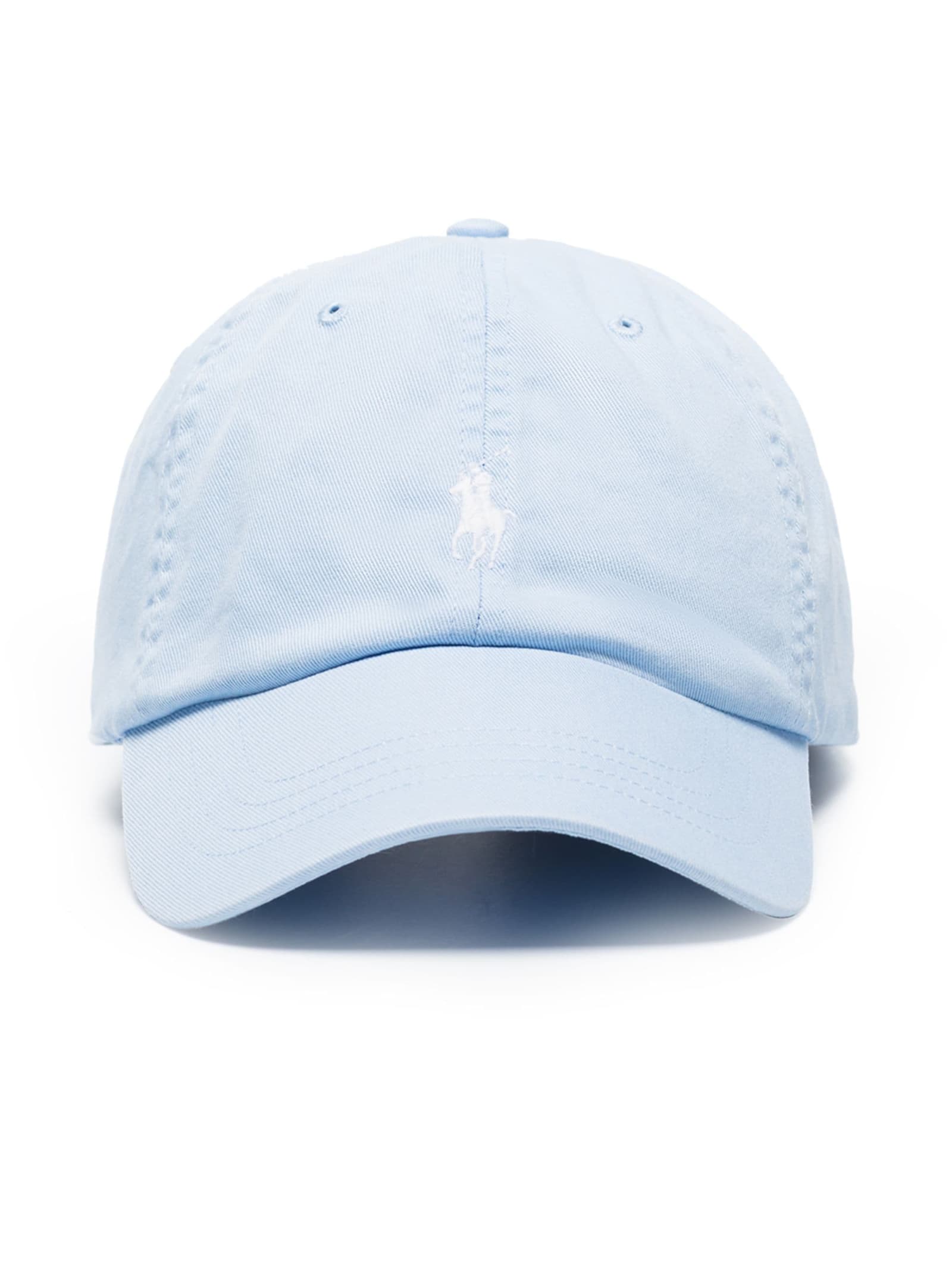Ralph Lauren Sky Blue Baseball Hat With Contrasting Pony