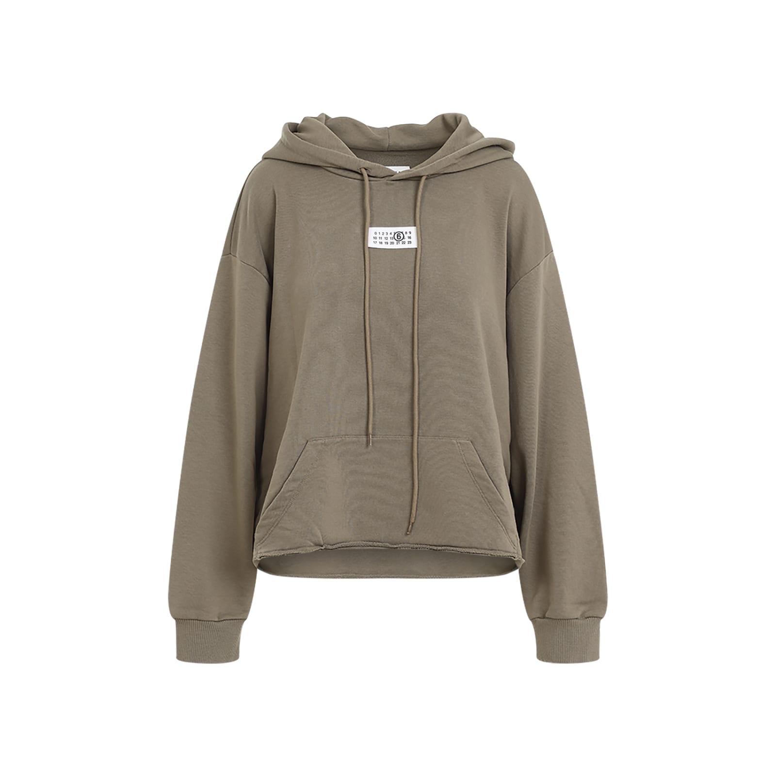 Shop Mm6 Maison Margiela Cotton Hoodie In Bus Green