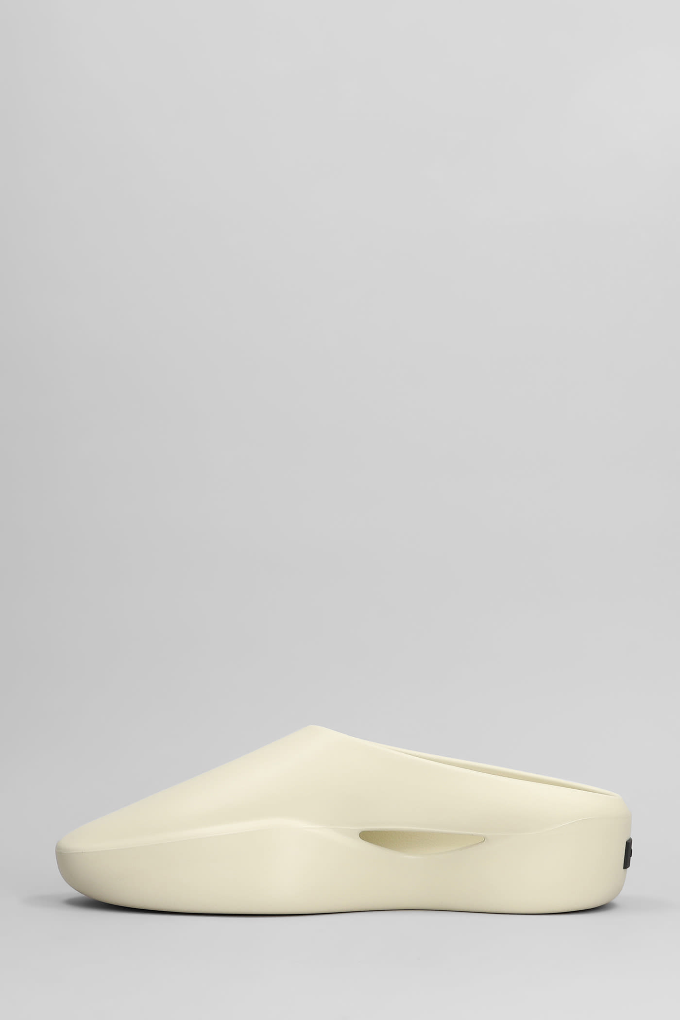 Shop Fear Of God Eva Runner Slipper-mule In Beige Rubber/plasic