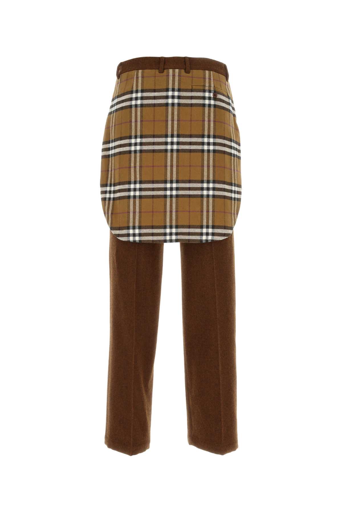 Burberry Brown Wool Trouser In B2843