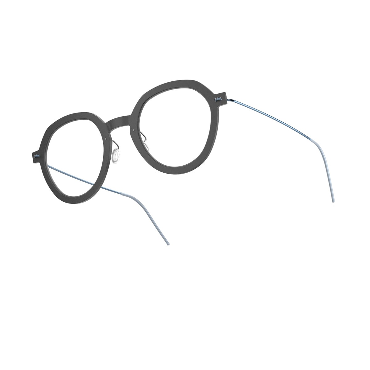 Shop Lindberg N.o.w. 6636 D15 P85 804 Nero Satinato Turchese Glasses