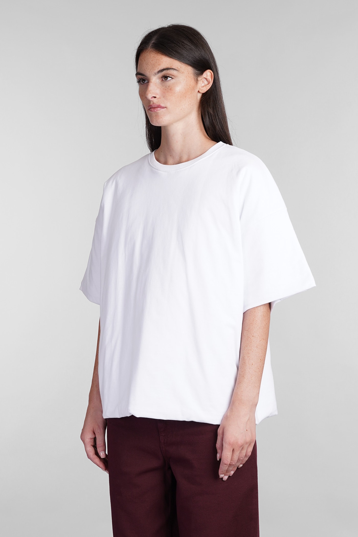 Shop Laneus T-shirt In White Cotton