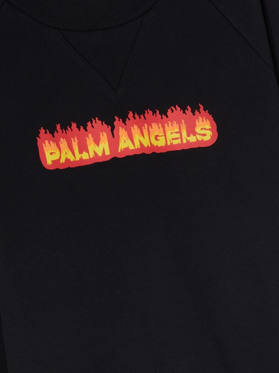 Shop Palm Angels Crewneck In Black