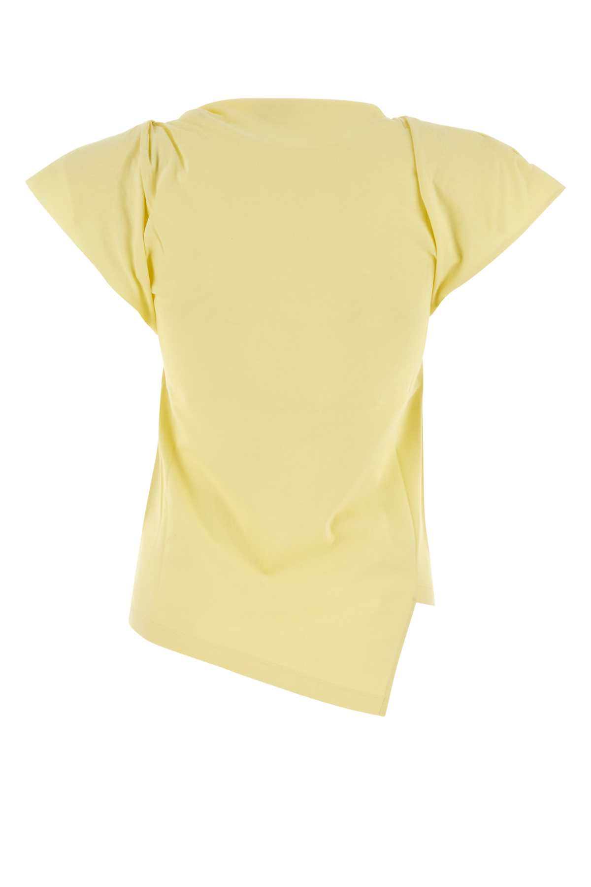 Isabel Marant Pastel Yellow Cotton Sebani T-shirt In Lightyellow