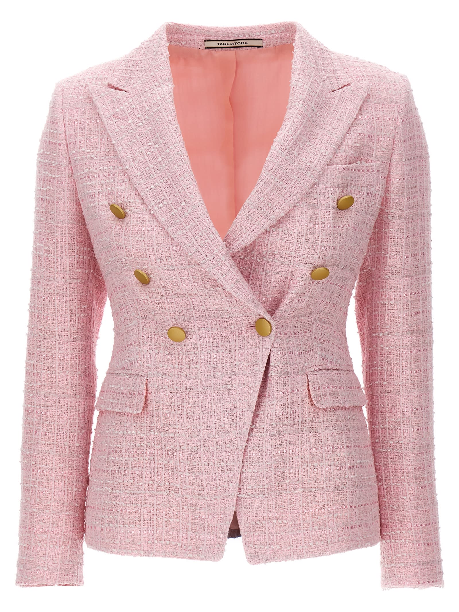 Shop Tagliatore Alicya Blazer In Pink