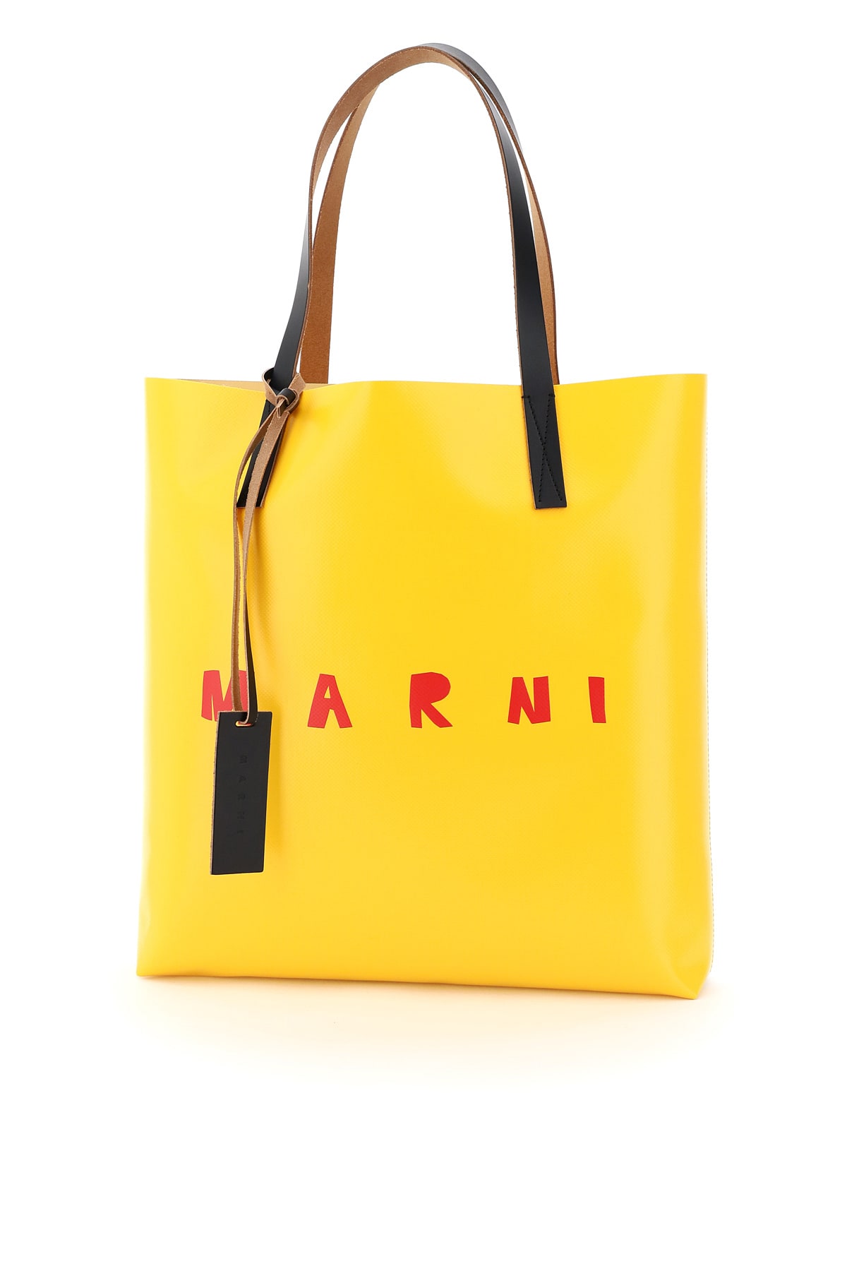 Marni Pvc Coated Tote Bag With Logo