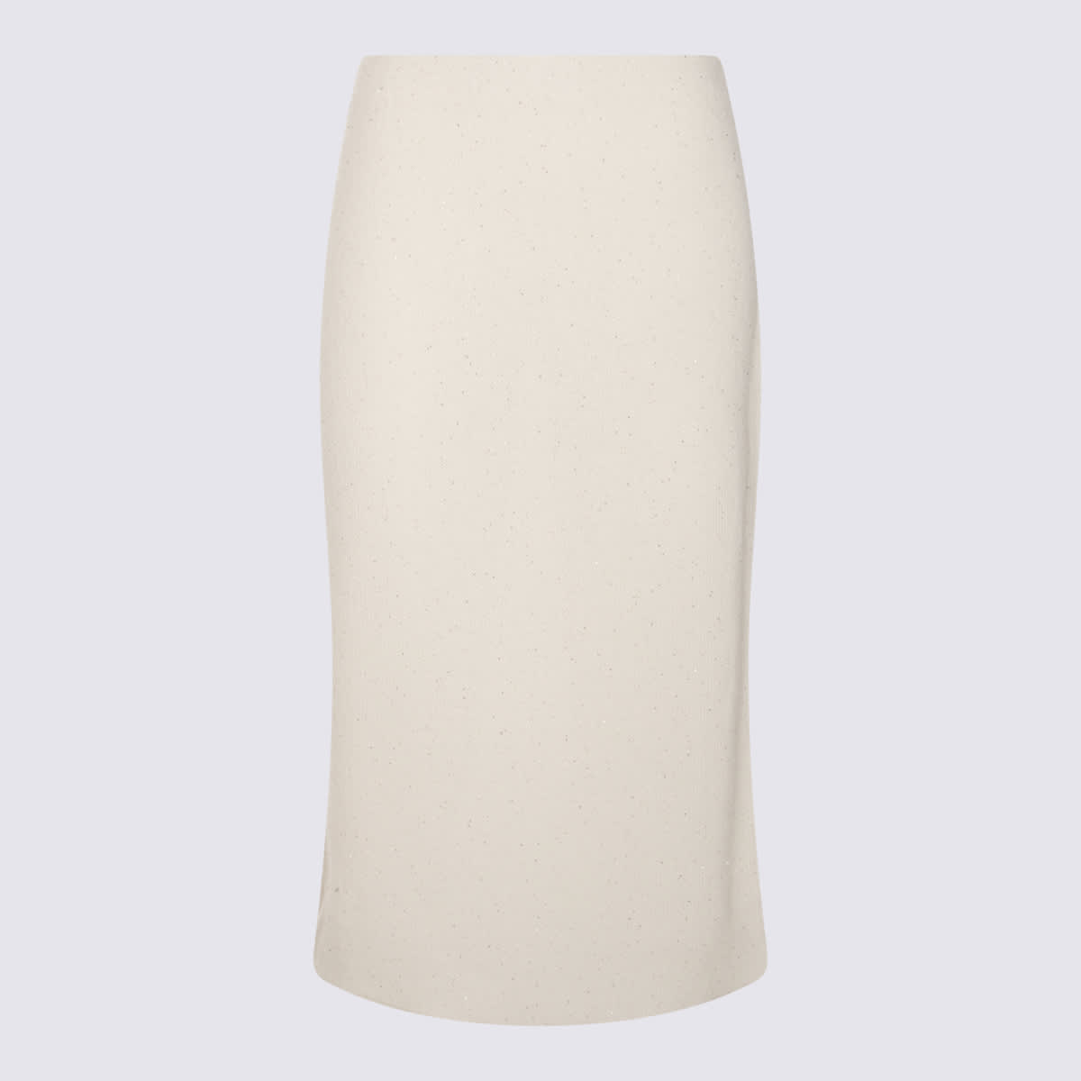 Shop Fabiana Filippi White Cotton Skirt
