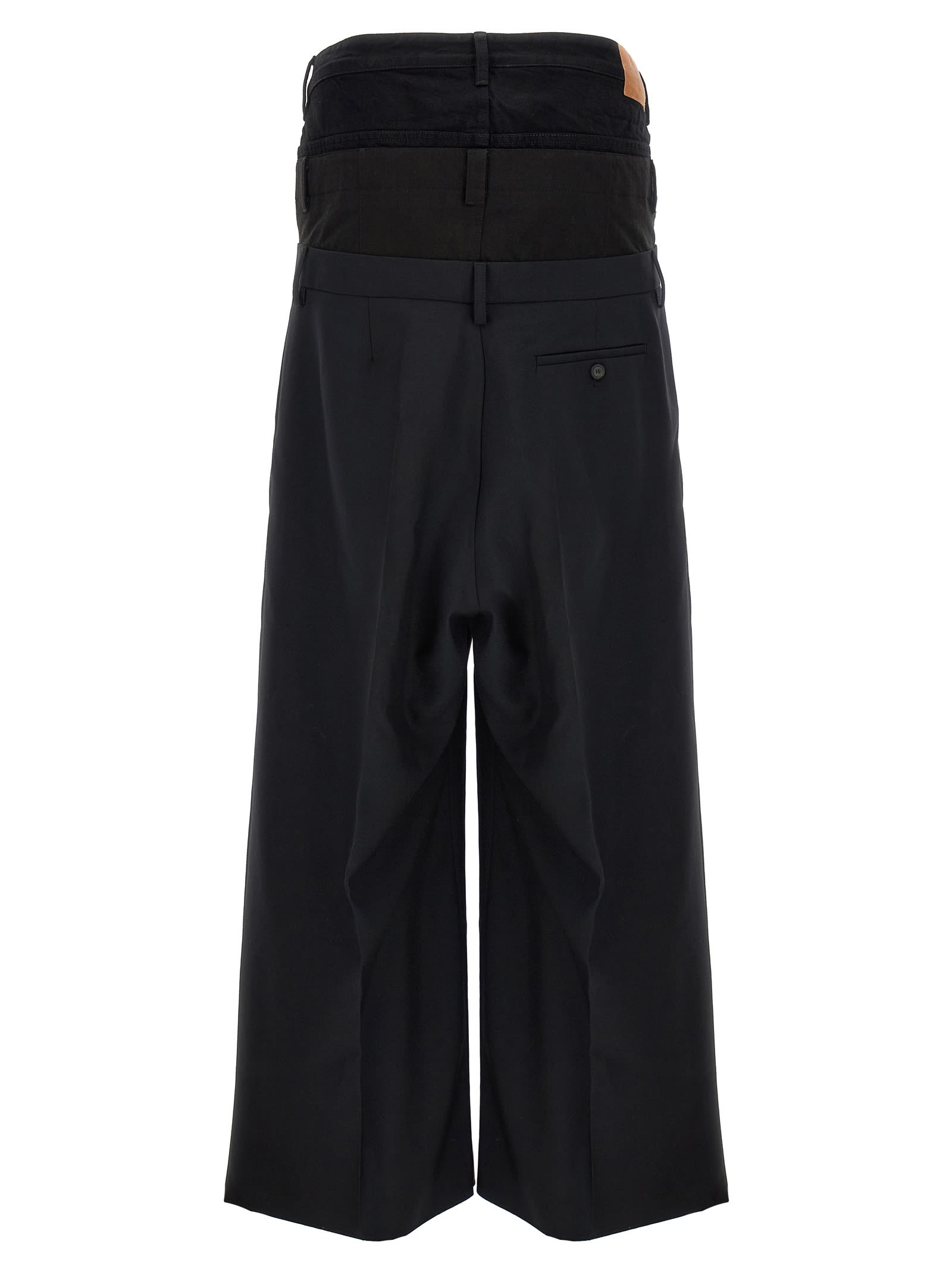 Shop Balenciaga Tailored Pants In Black