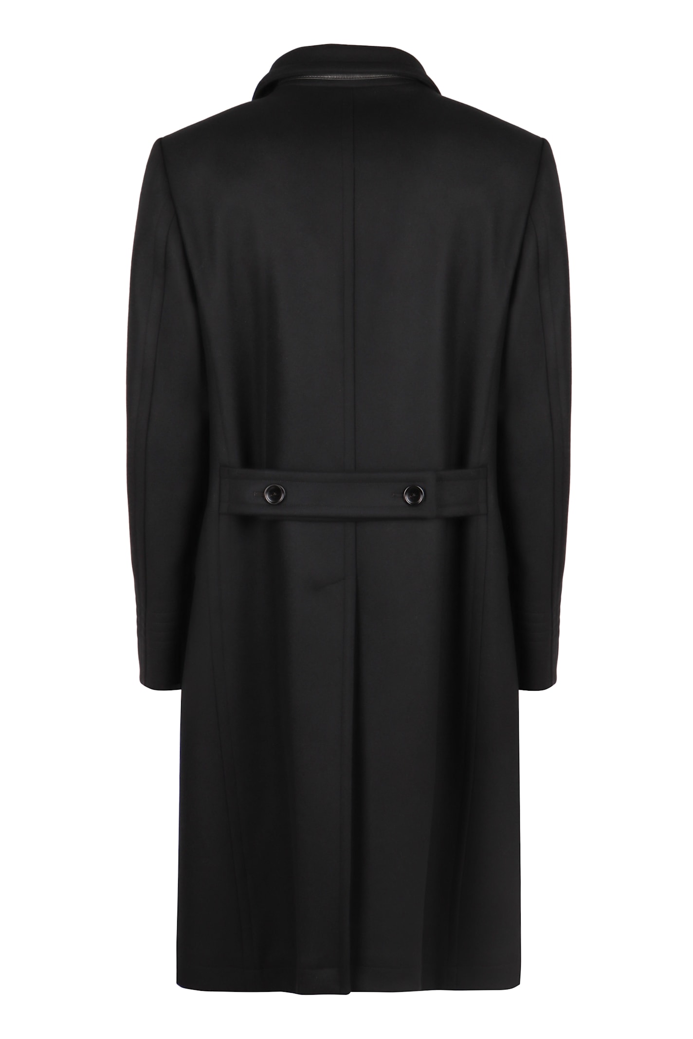 Shop Tom Ford Double-breasted Wool Coat In Black