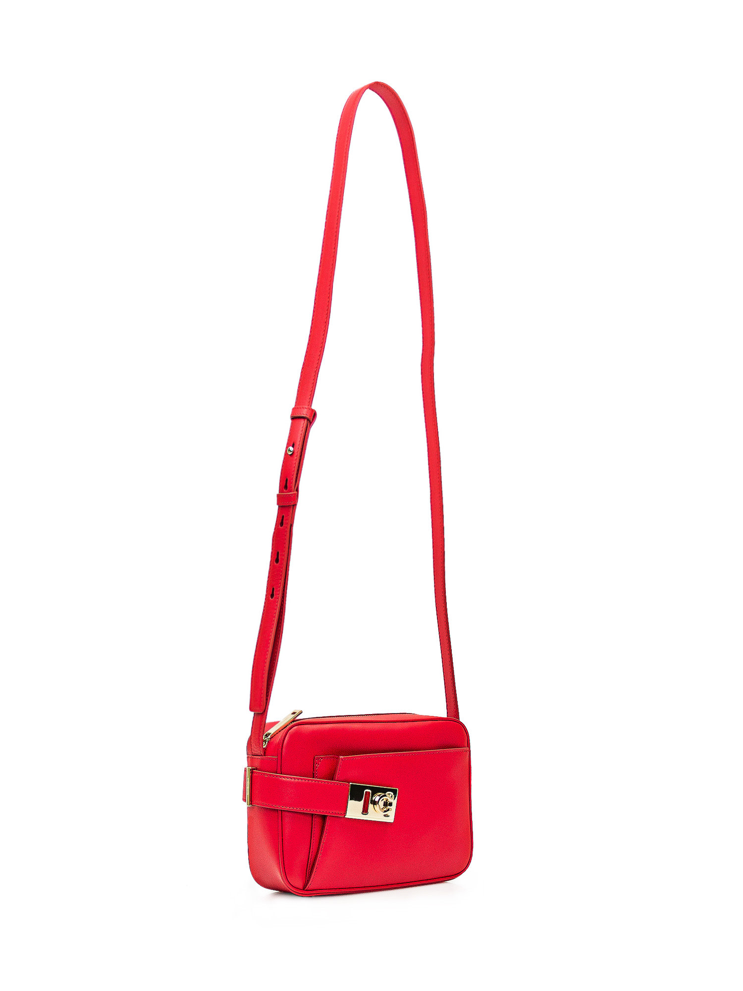 Shop Ferragamo Camera Case (s) Bag In Flame Red