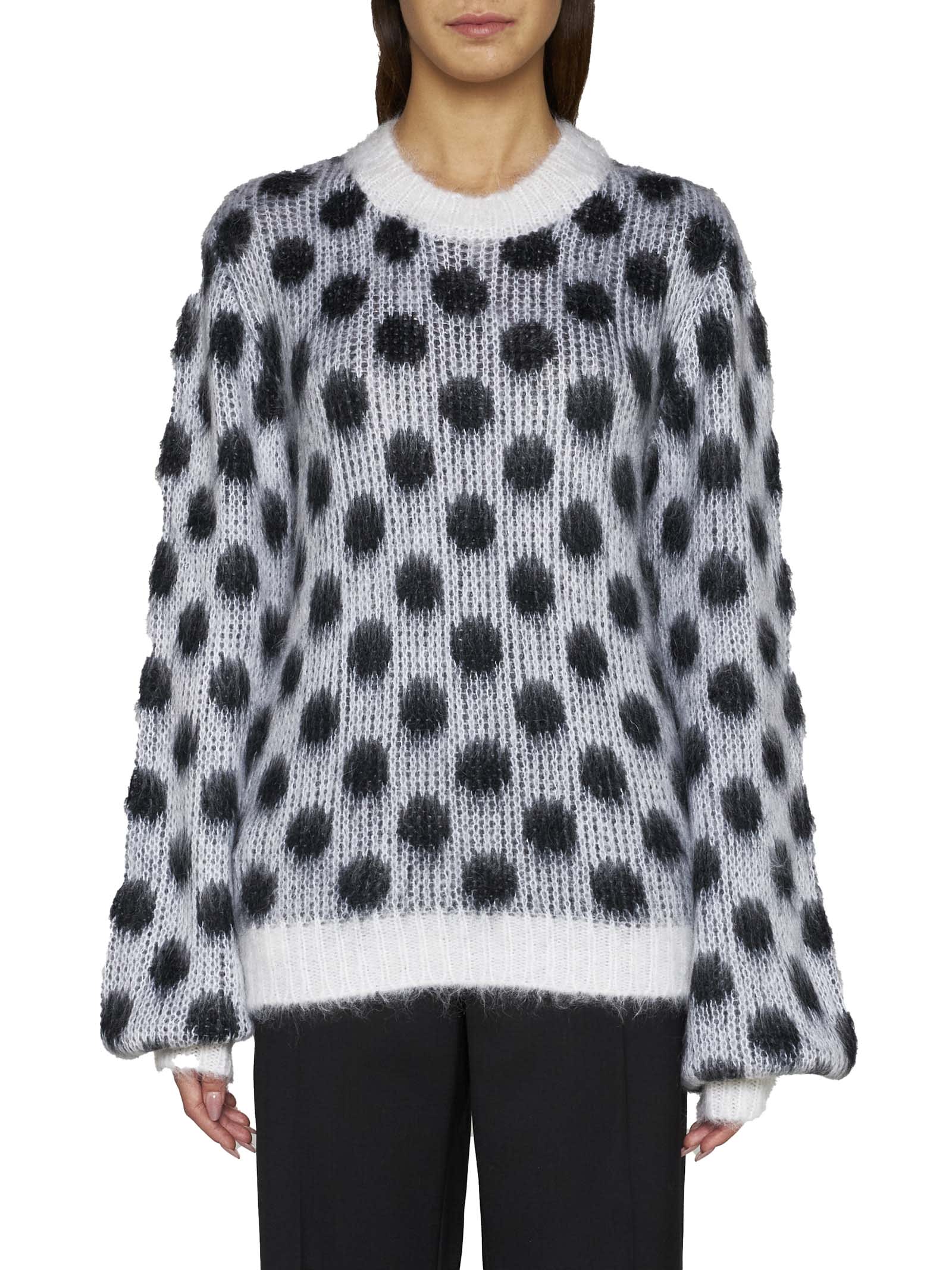 Shop Marni Sweater In Lily White