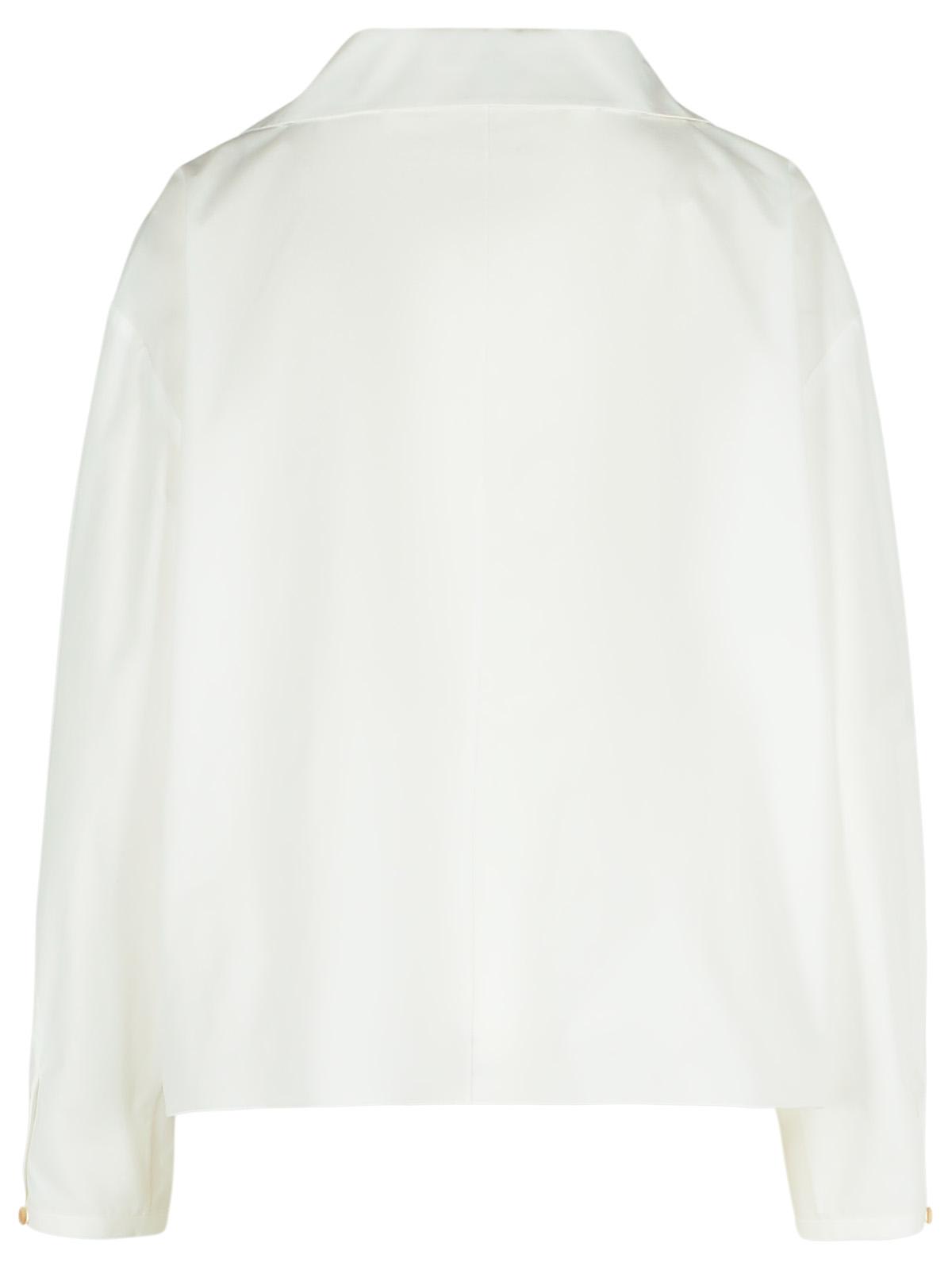Khaite Ashton Double-breasted Cotton Top In White