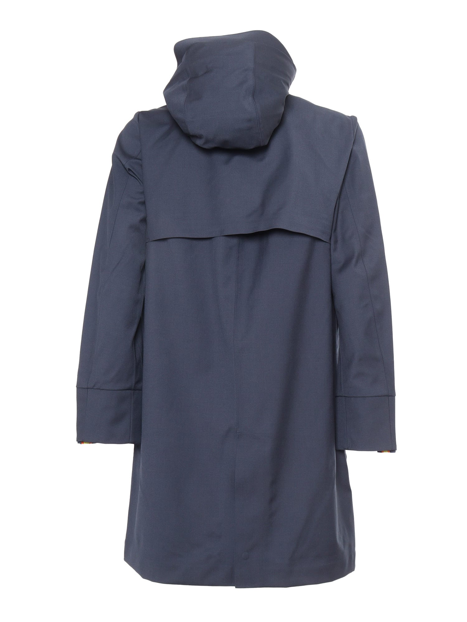 K-way Poirol Tech Wool Blend Down Jacket In Blue