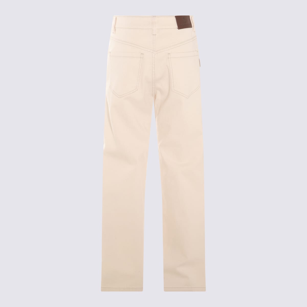 Shop Brunello Cucinelli White Cotton Pants