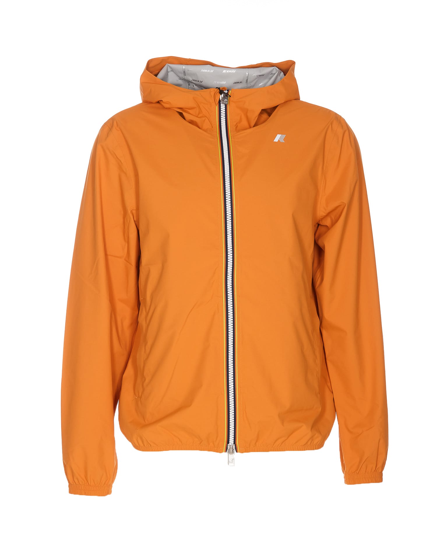 Shop K-way Stretch Jacket Blazer In Orange