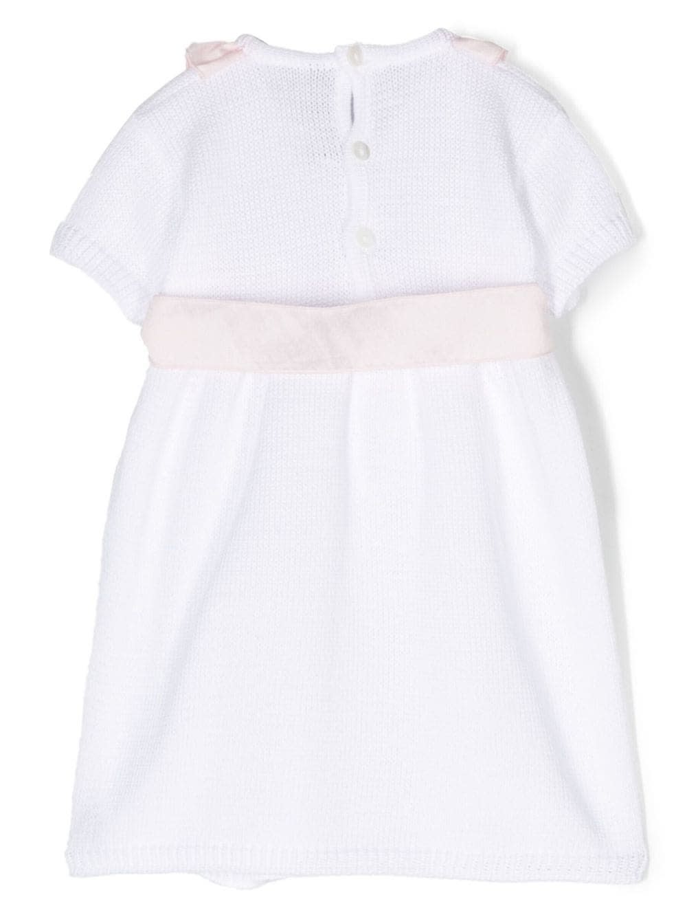 Shop Little Bear Dress With Bow In White