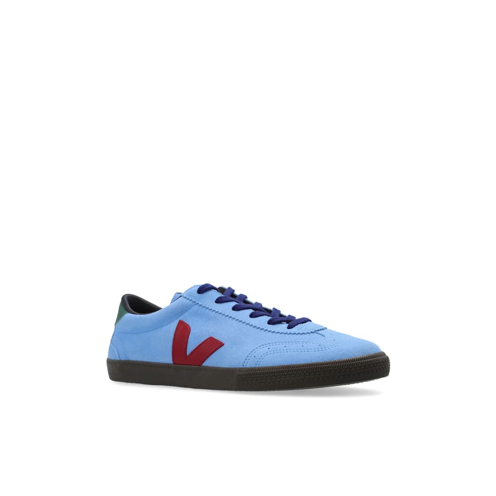 Veja Man Sneakers Azure Size 12 Leather In Blue