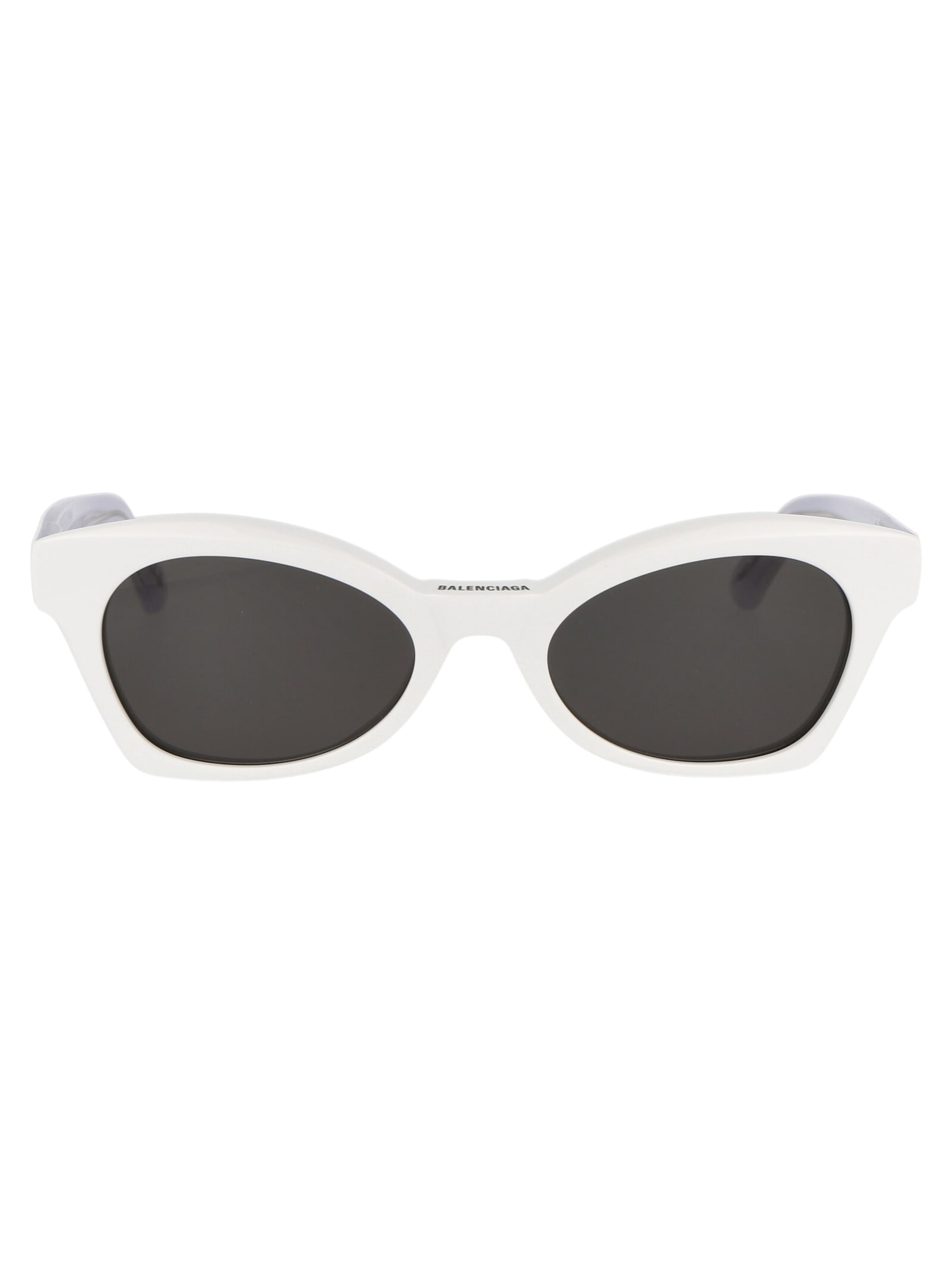 Shop Balenciaga Bb0230s Sunglasses In 005 White White Grey