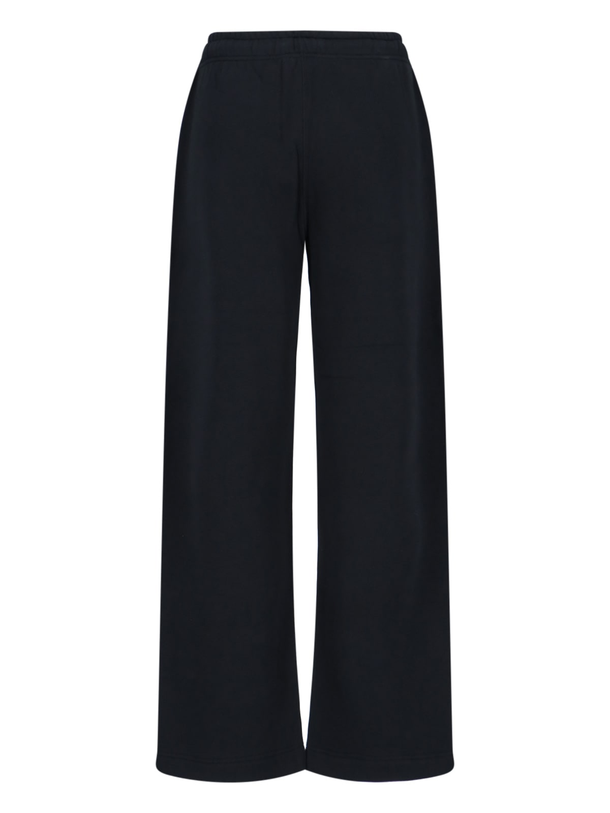 Polo Ralph Lauren Black Pants With Drawstring Elastic Waist And Pony Embroidery On The Side In Black