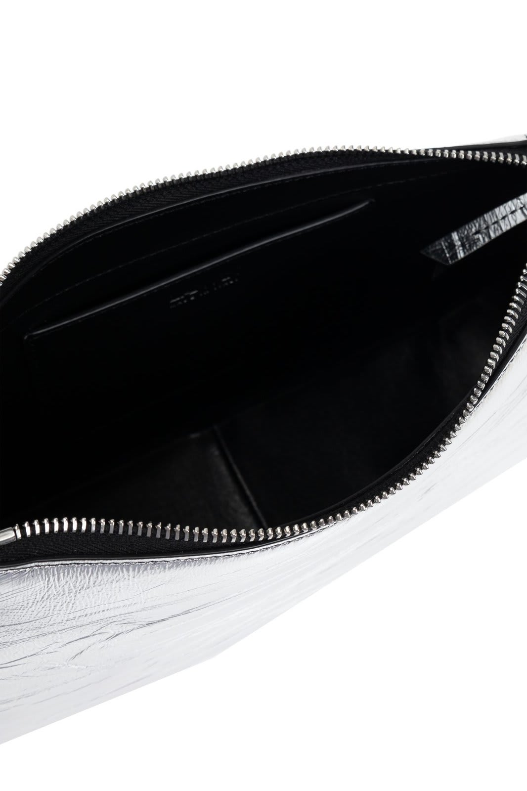 Lanvin Concerto Mettalic-effect Shoulder Bag In Argent