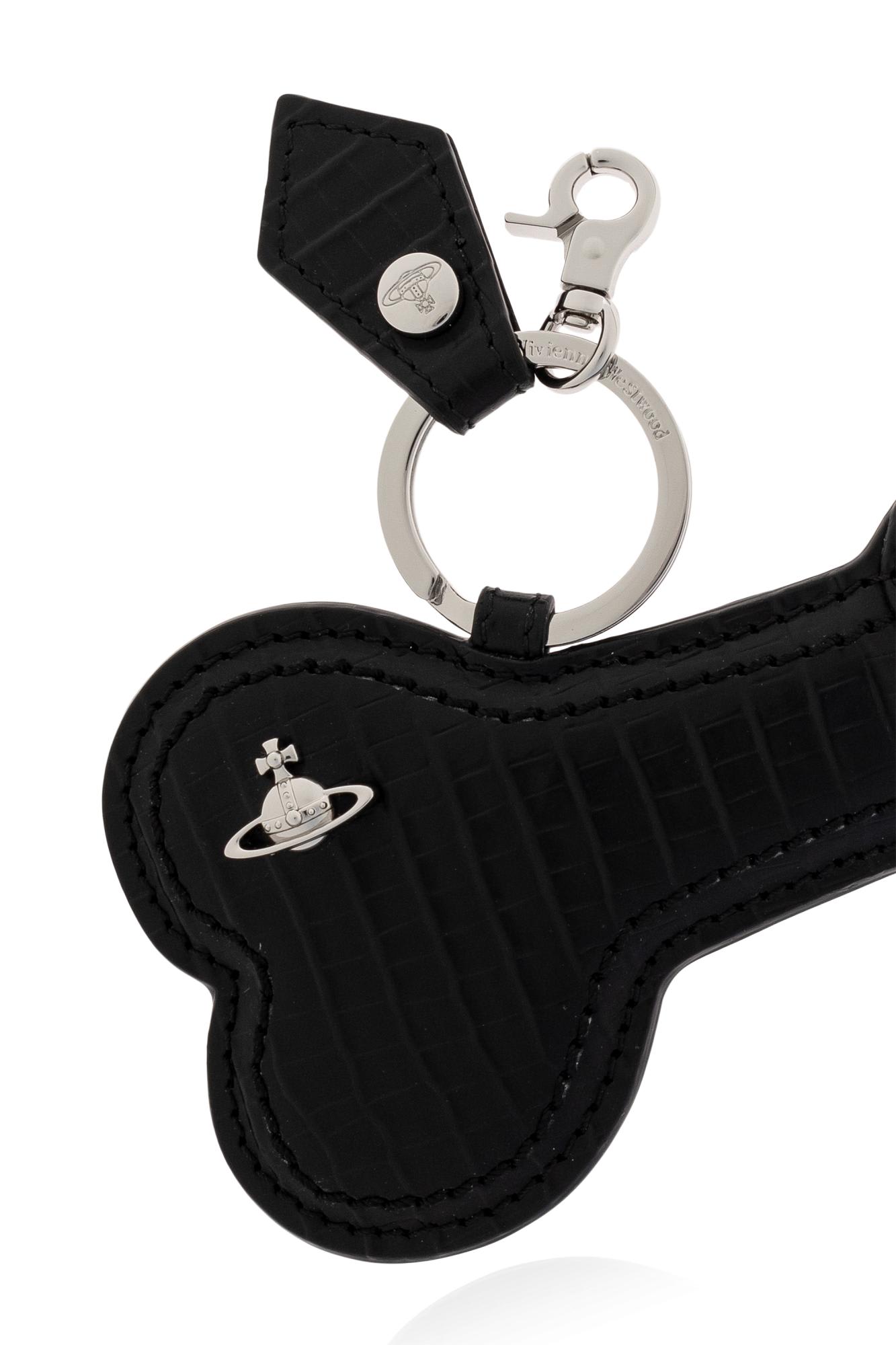 Vivienne Westwood Keychain With Logo In Black