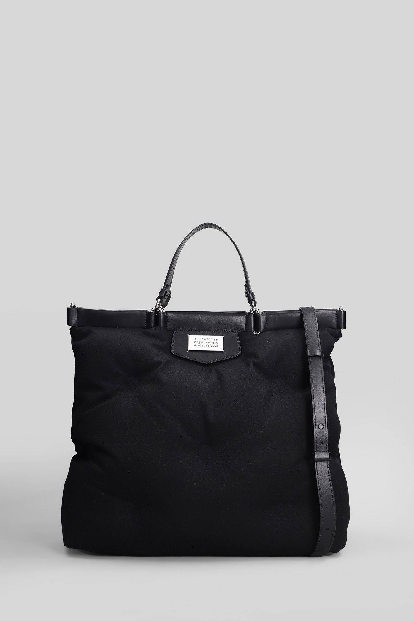 Maison Margiela Glam Slam Tote In Black Polyester In Black