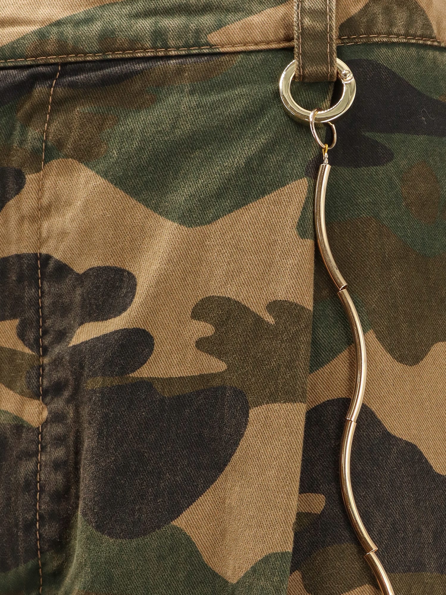 Darkpark Danielle Pants In Camouflage Cotton In Brown
