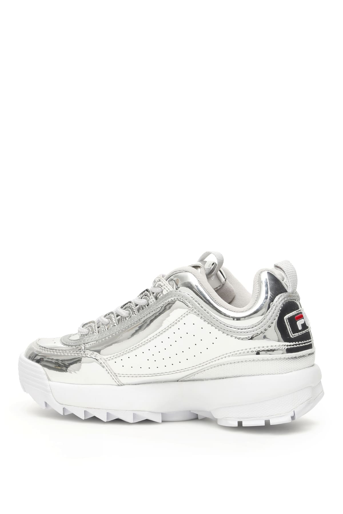 fila disruptor low silver