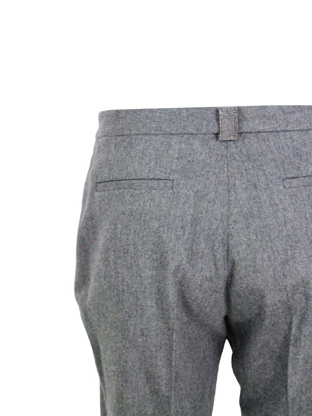 Fabiana Filippi Wool Blend Pants In Gray