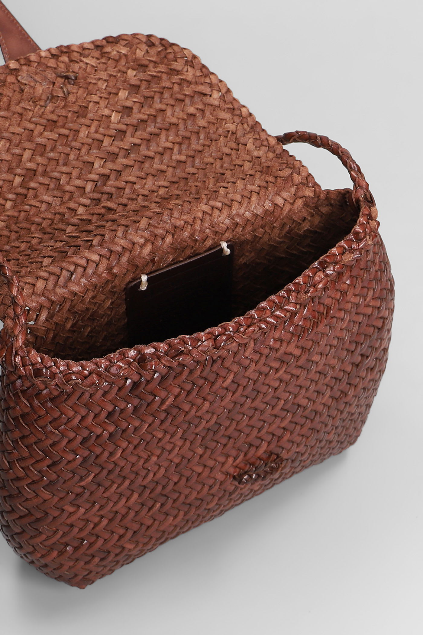 Dragon Diffusion Mini City Bag Shoulder Bag In Bordeaux Leather In Brown