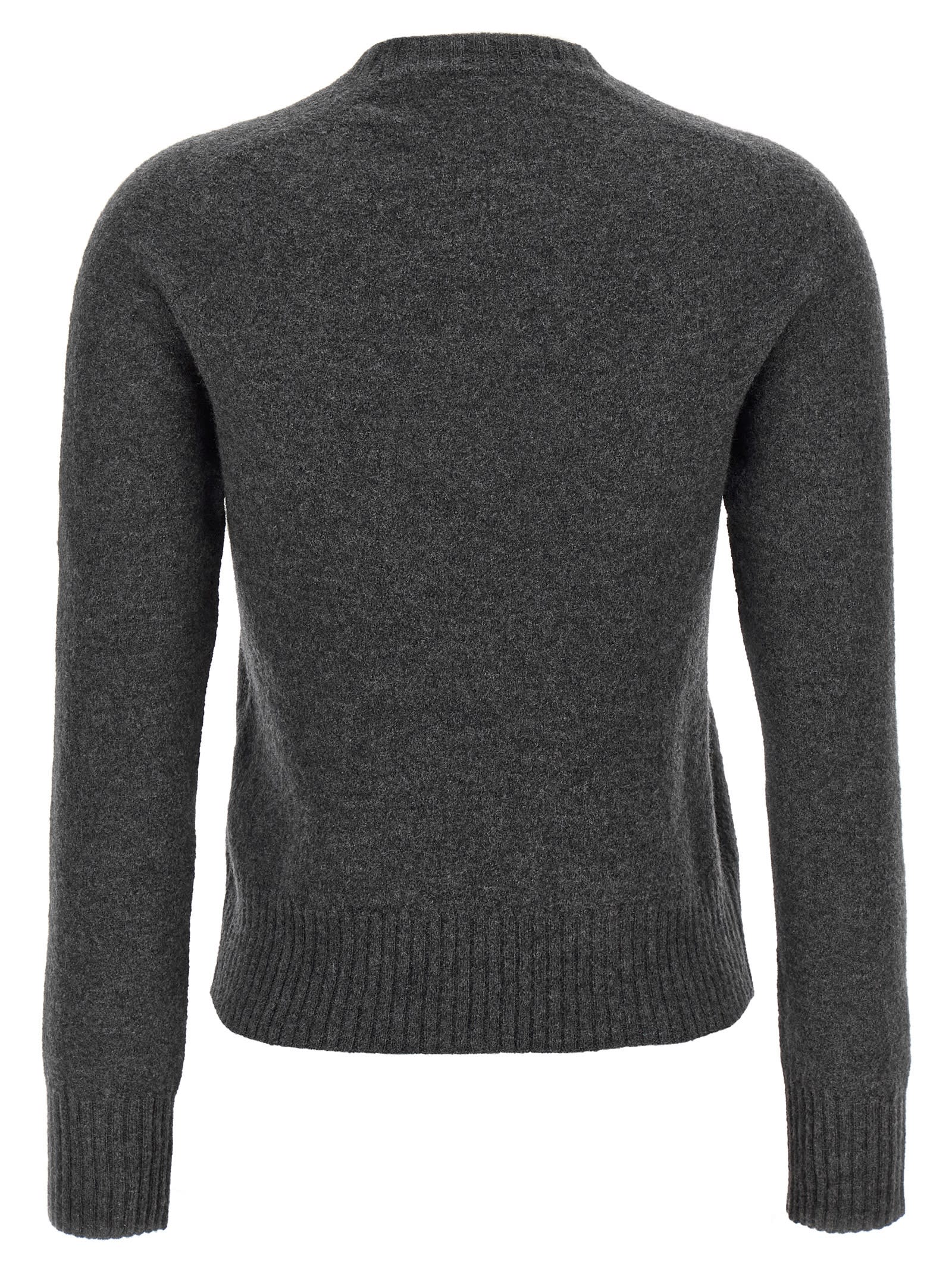 Shop Jil Sander Wool Sweater In Gray