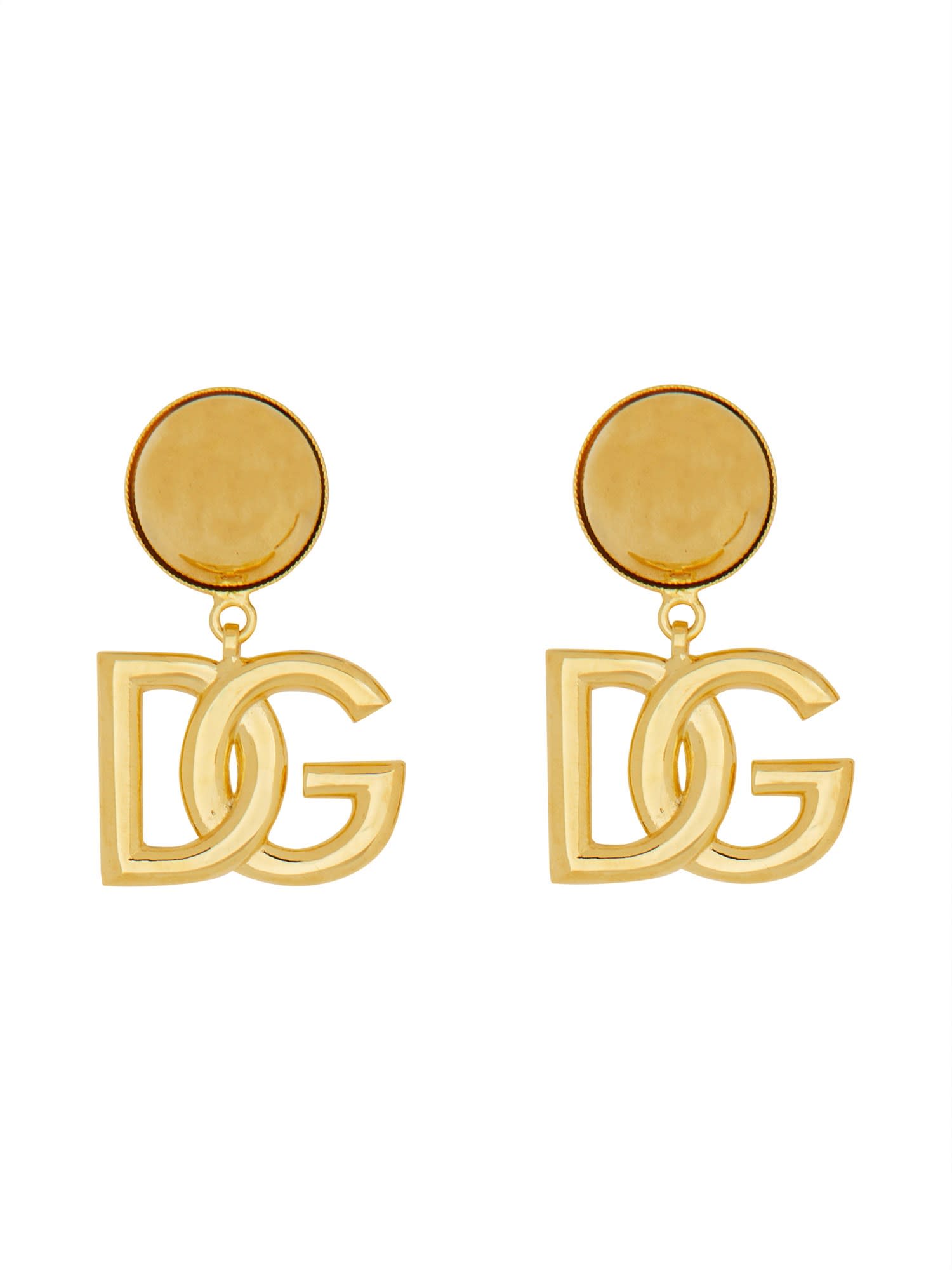 DOLCE & GABBANA DG LOGO CLIP-ON EARRINGS