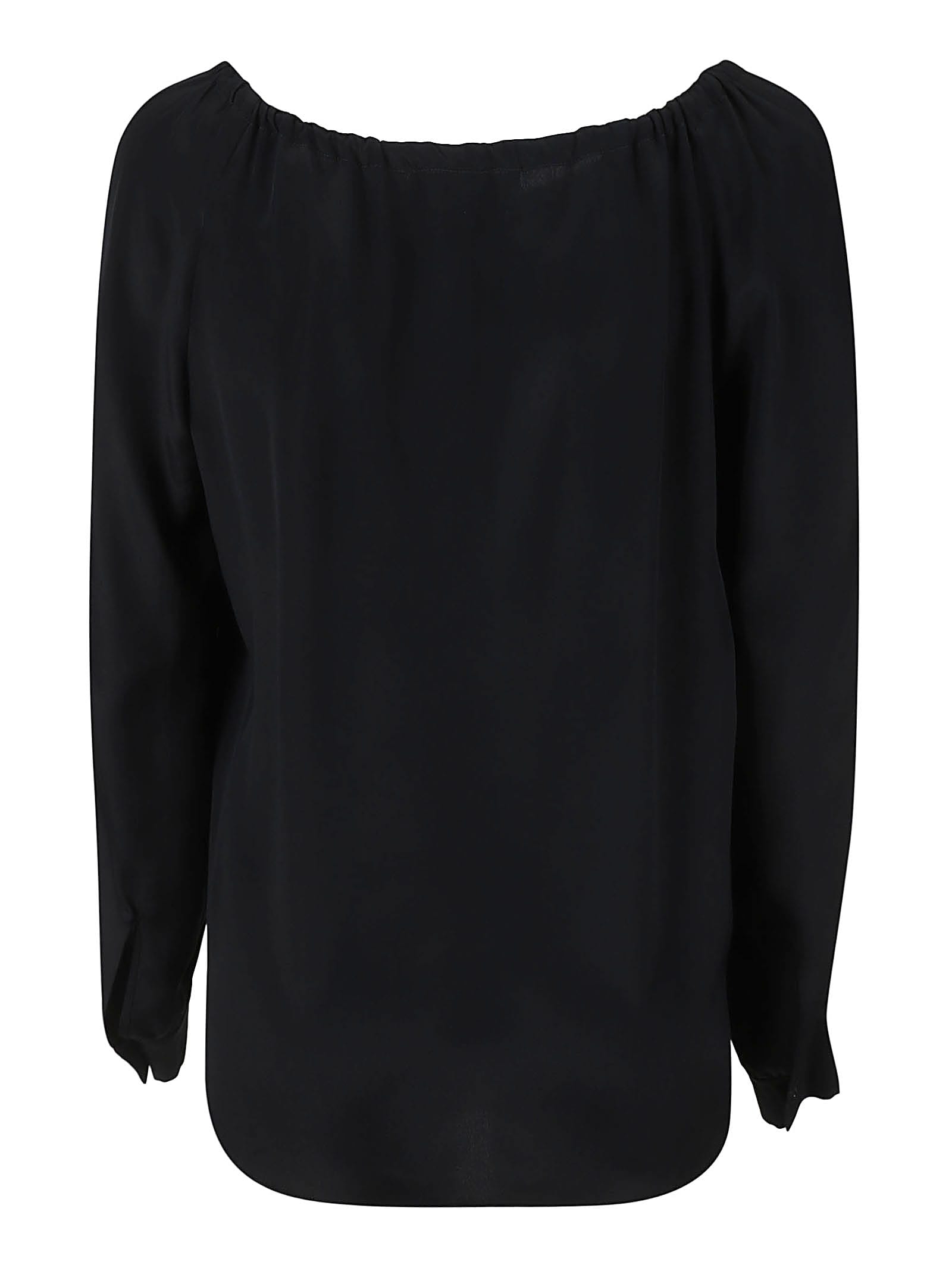 Shop Boutique Moschino Boat Neck Blouse In Black