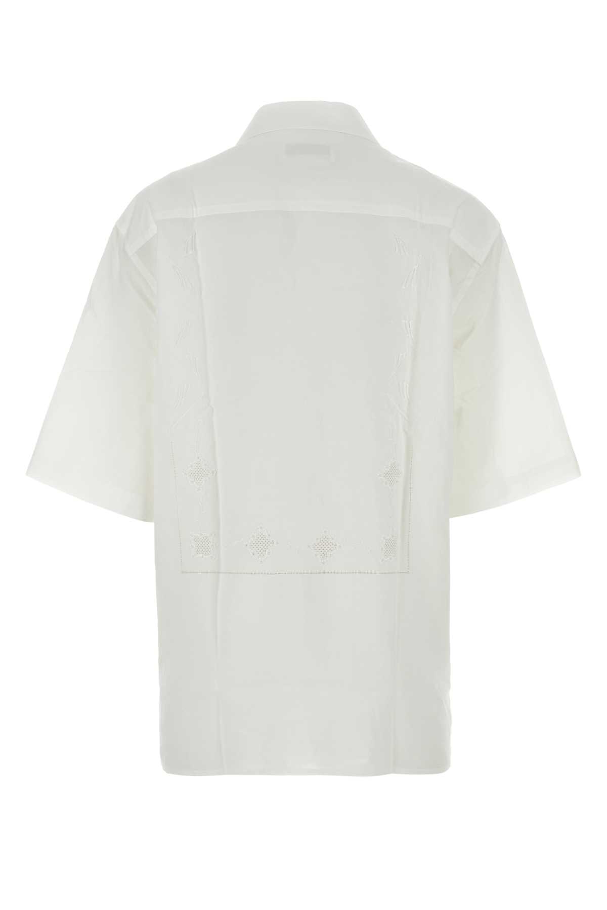 Shop Marine Serre White Cotton Shirt